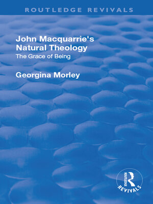 cover image of John Macquarrie's Natural Theology